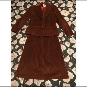 Vintage 70’s Corduroy Suit. Size 12.
